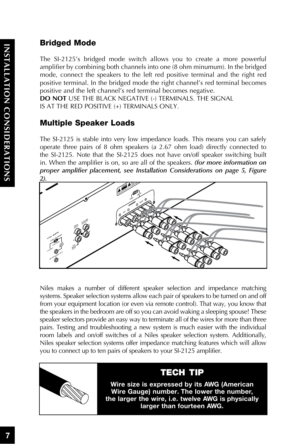 Tech tip | Niles Audio SI-2125 User Manual | Page 8 / 20