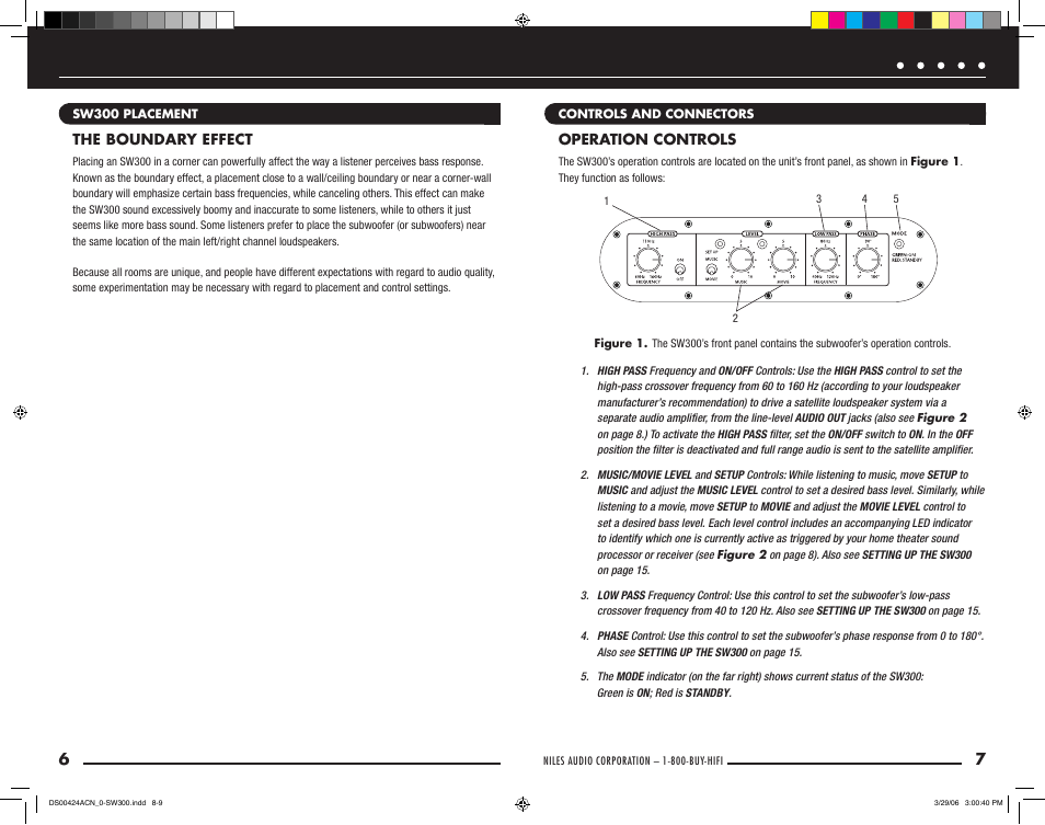 Niles Audio SW300 User Manual | Page 5 / 13