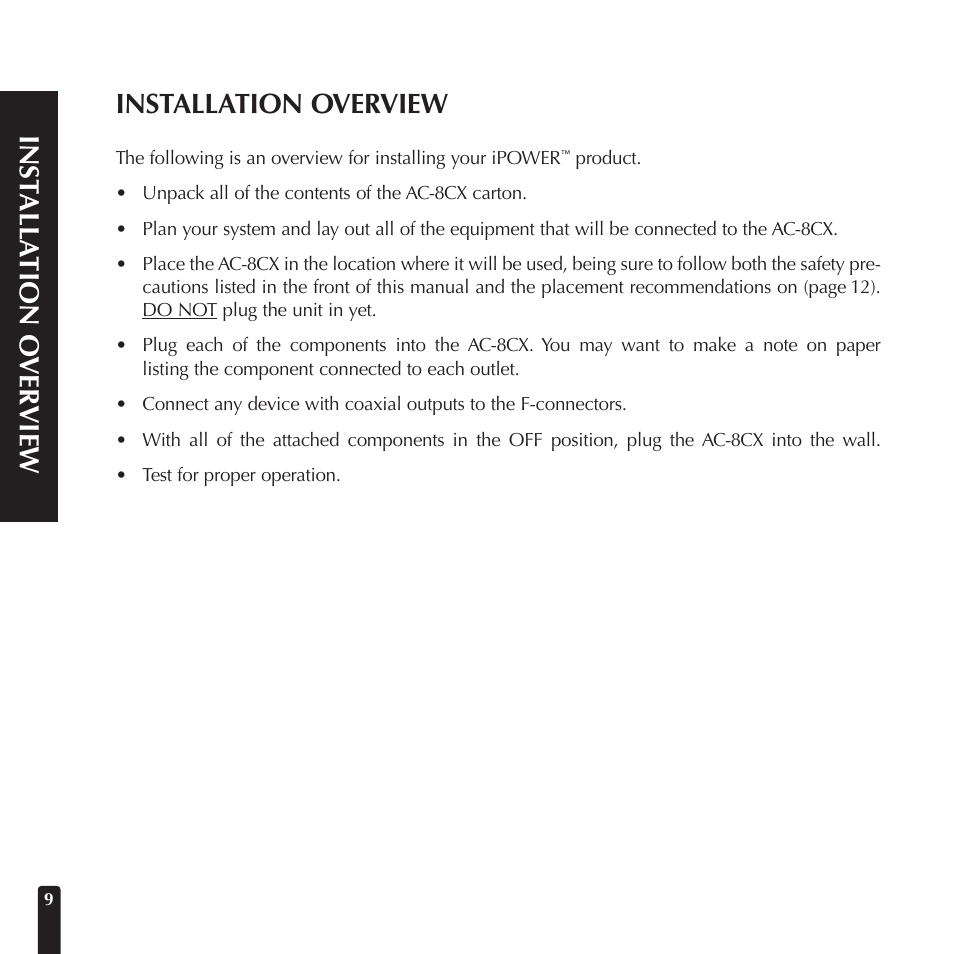 Niles Audio AC-8CX User Manual | Page 12 / 23