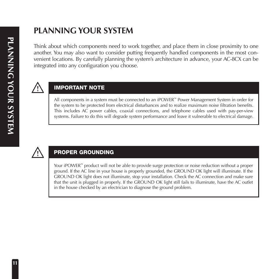 Planning your system | Niles Audio AC-8CX User Manual | Page 14 / 23