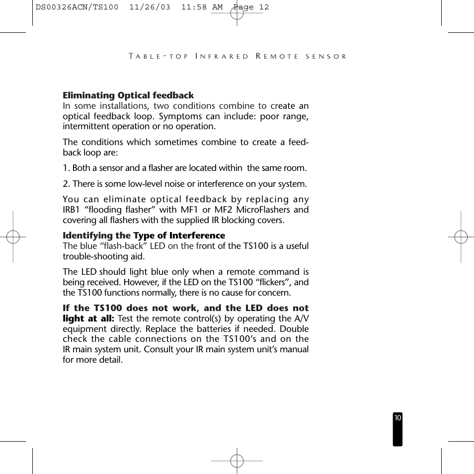 Niles Audio TS100 User Manual | Page 11 / 16