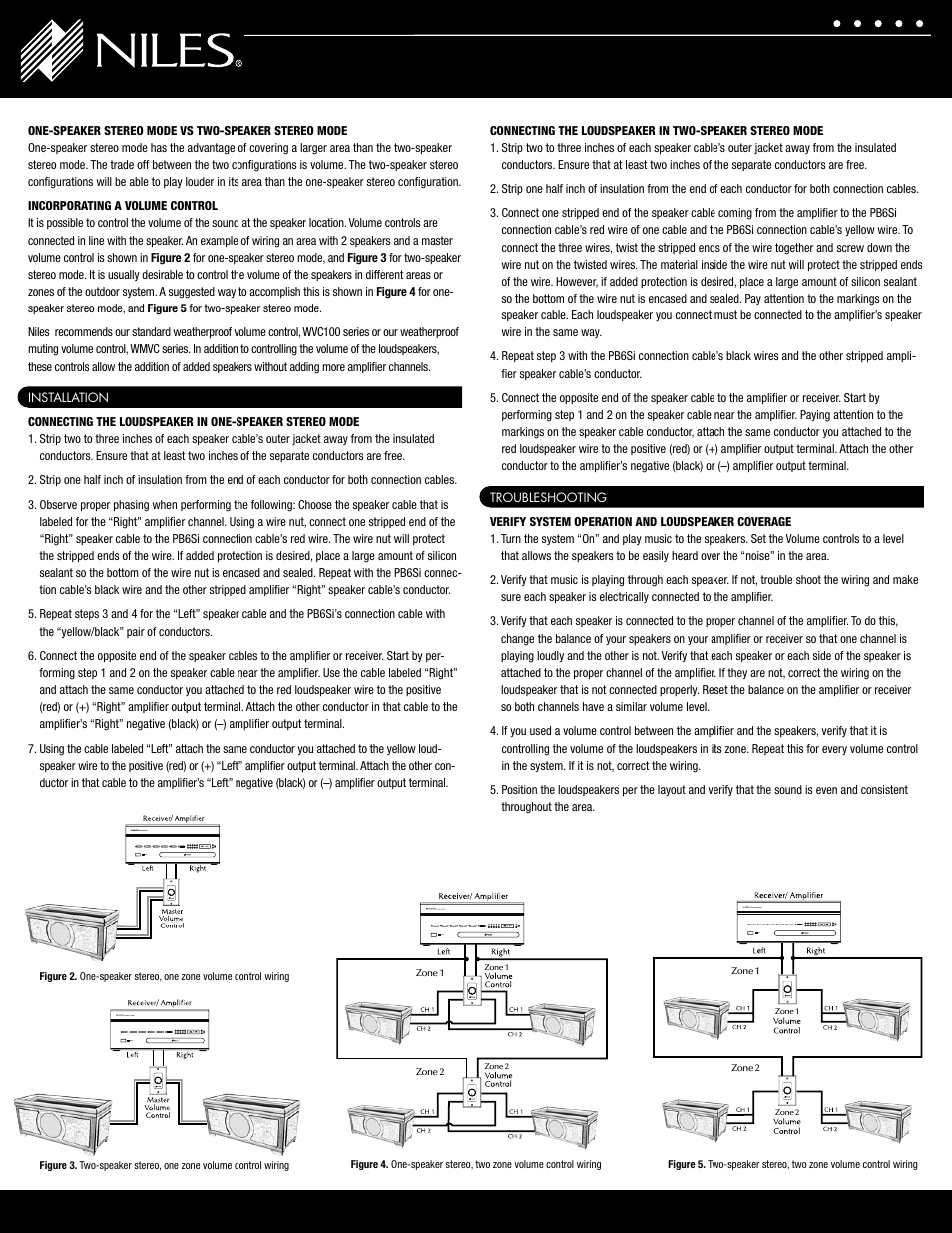 Niles Audio Niles PB6Si User Manual | Page 2 / 2