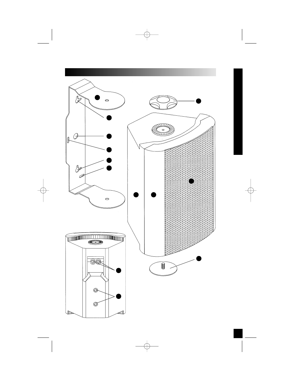 Parts guide | Niles Audio OS6 User Manual | Page 7 / 24