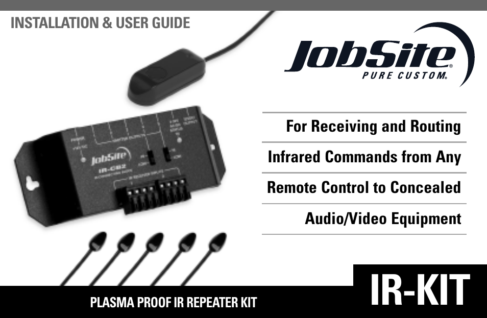 Niles Audio IR-KIT User Manual | 20 pages