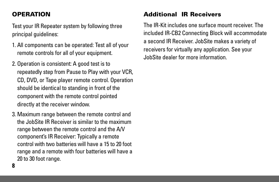 Niles Audio IR-KIT User Manual | Page 10 / 20