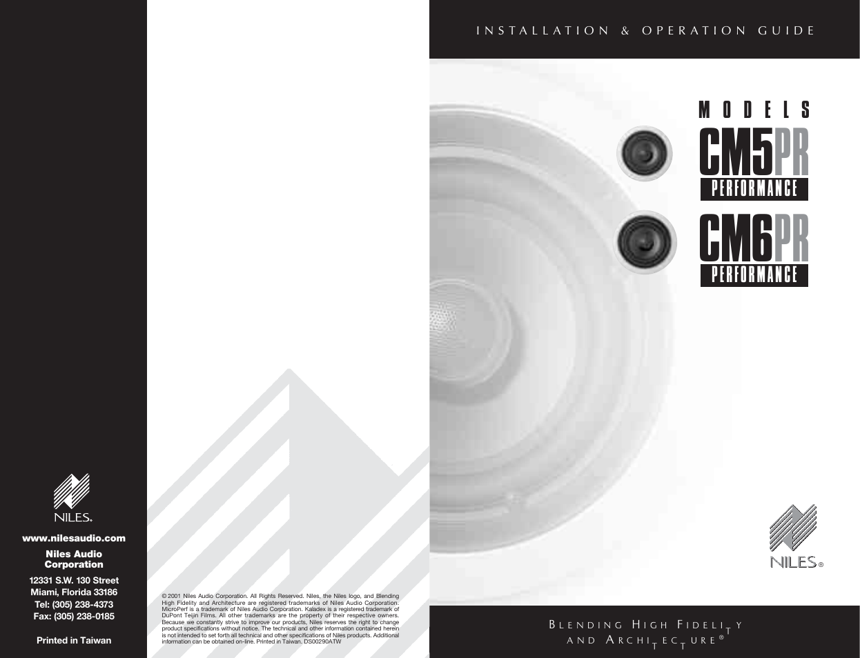 Niles Audio CM5PR User Manual | 12 pages