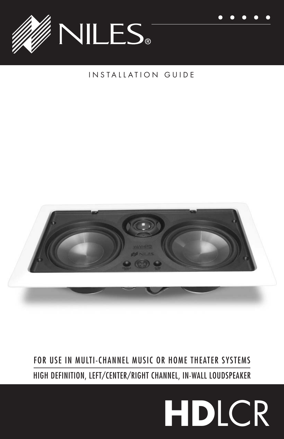 Niles Audio HDLCR User Manual | 28 pages