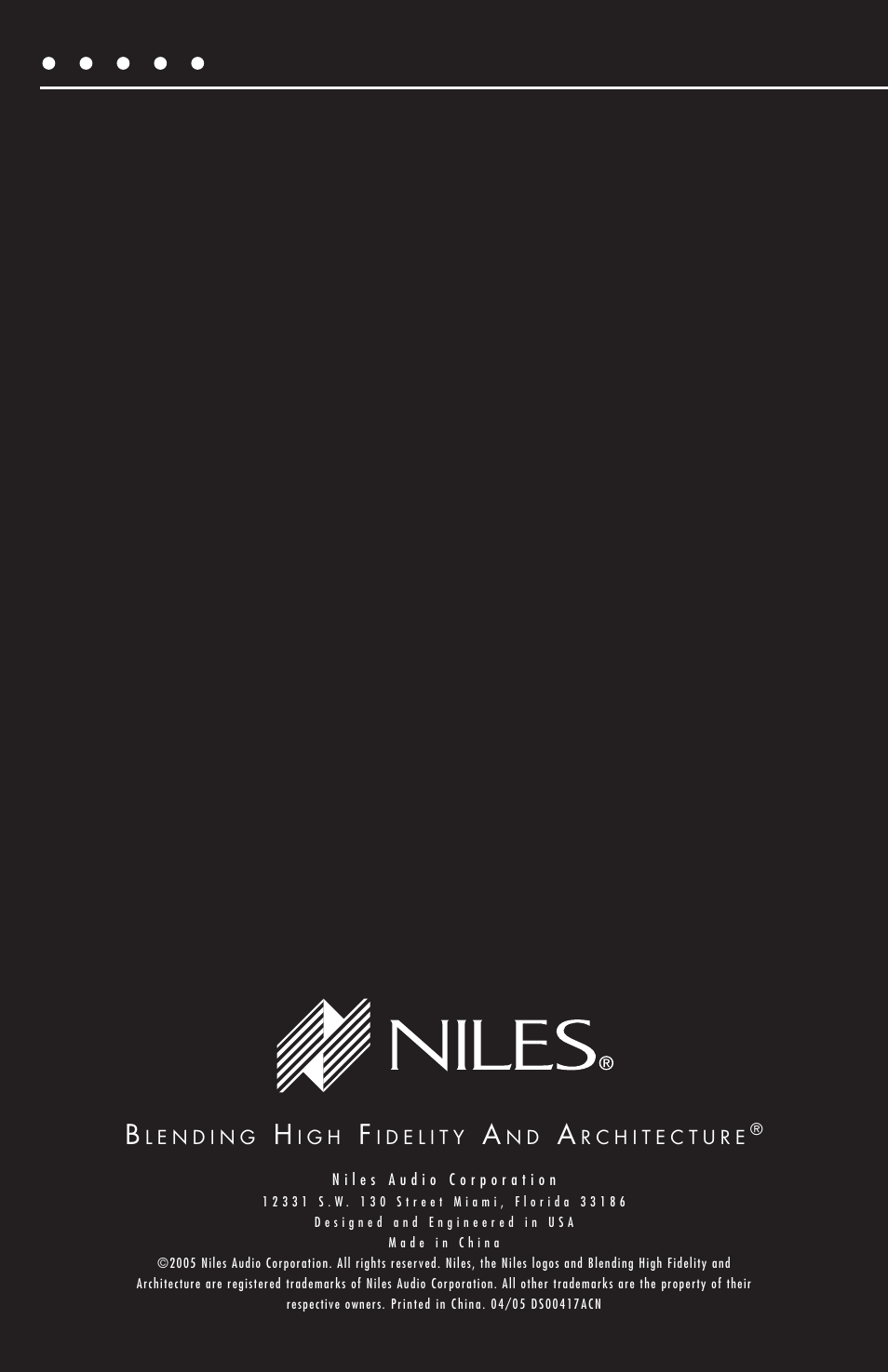 Niles Audio HDLCR User Manual | Page 28 / 28