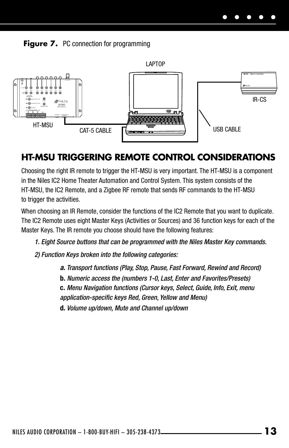 Ht-msu triggering remote control considerations | Niles Audio HT-MSU User Manual | Page 15 / 28