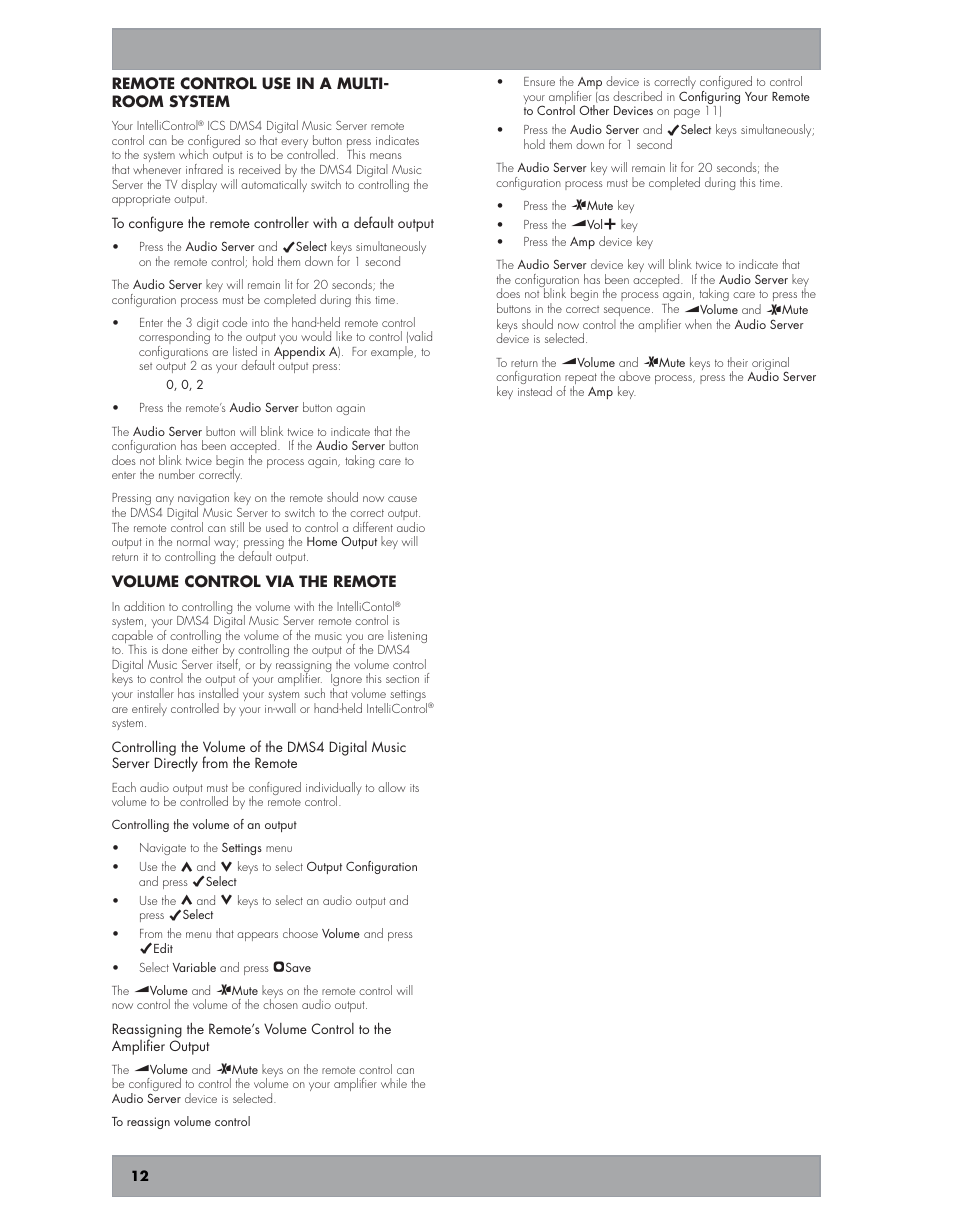 Niles Audio DMS4 User Manual | Page 12 / 50