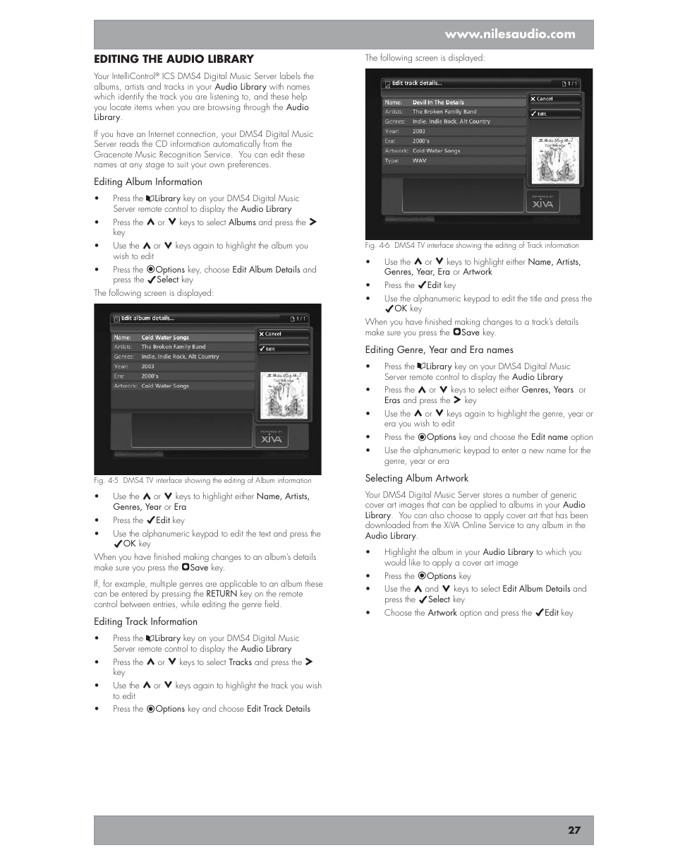 Niles Audio DMS4 User Manual | Page 27 / 50