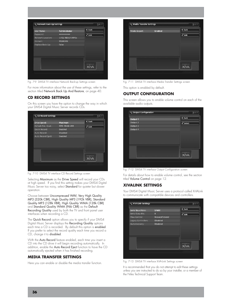 Niles Audio DMS4 User Manual | Page 36 / 50