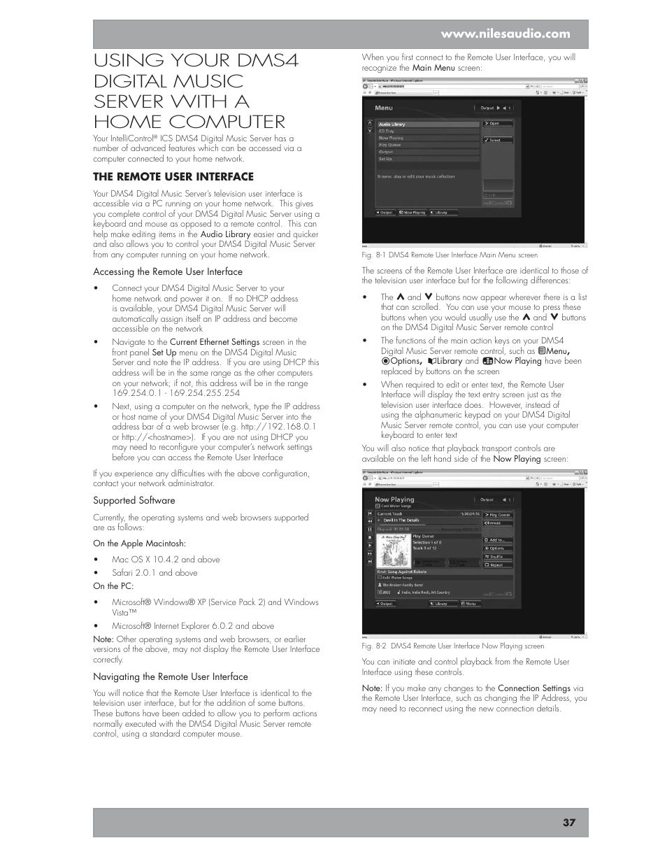 Niles Audio DMS4 User Manual | Page 37 / 50