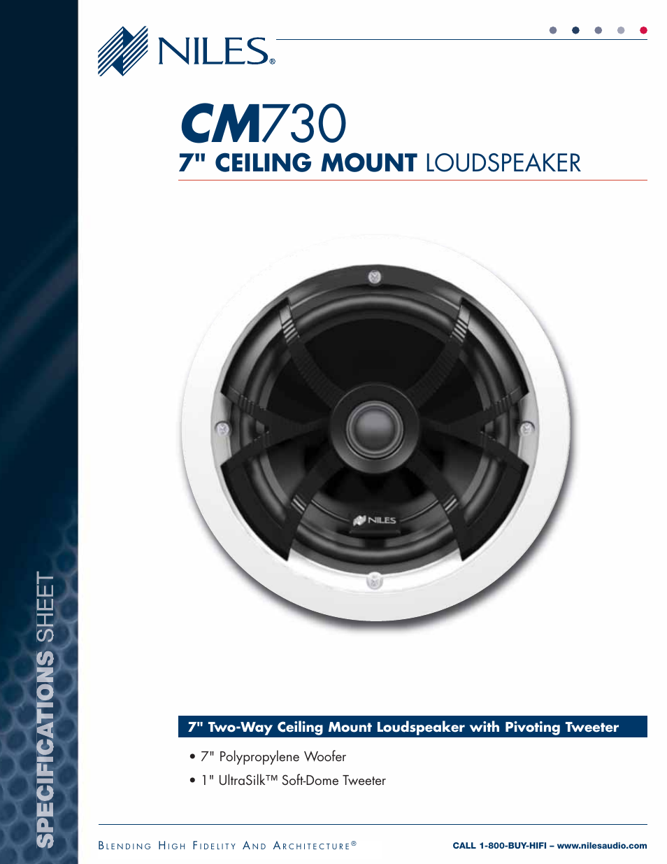 Niles Audio CM730  EN User Manual | 2 pages