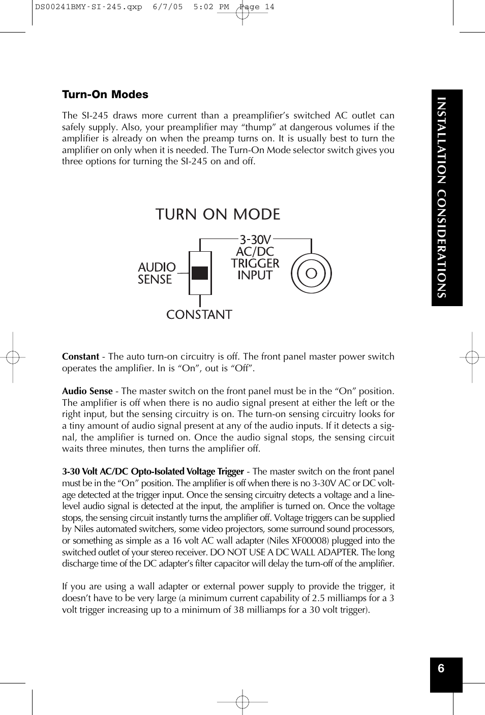 Niles Audio SI-245 User Manual | Page 15 / 20