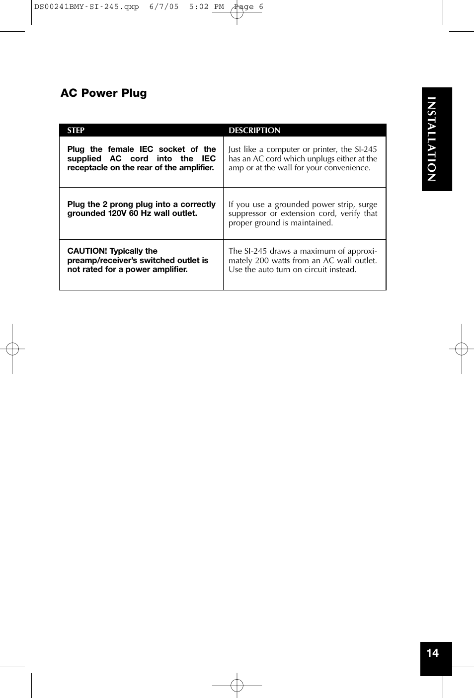 Niles Audio SI-245 User Manual | Page 7 / 20