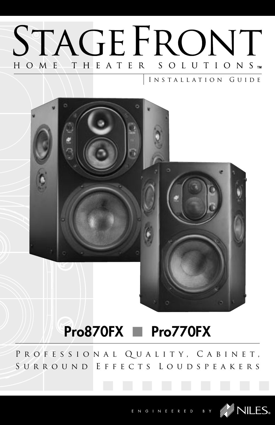 Niles Audio Pro870FX User Manual | 16 pages