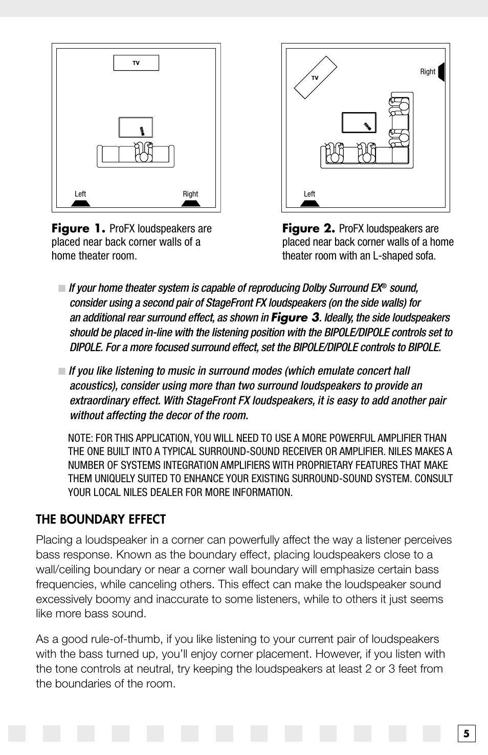 The boundary effect | Niles Audio Pro870FX User Manual | Page 7 / 16