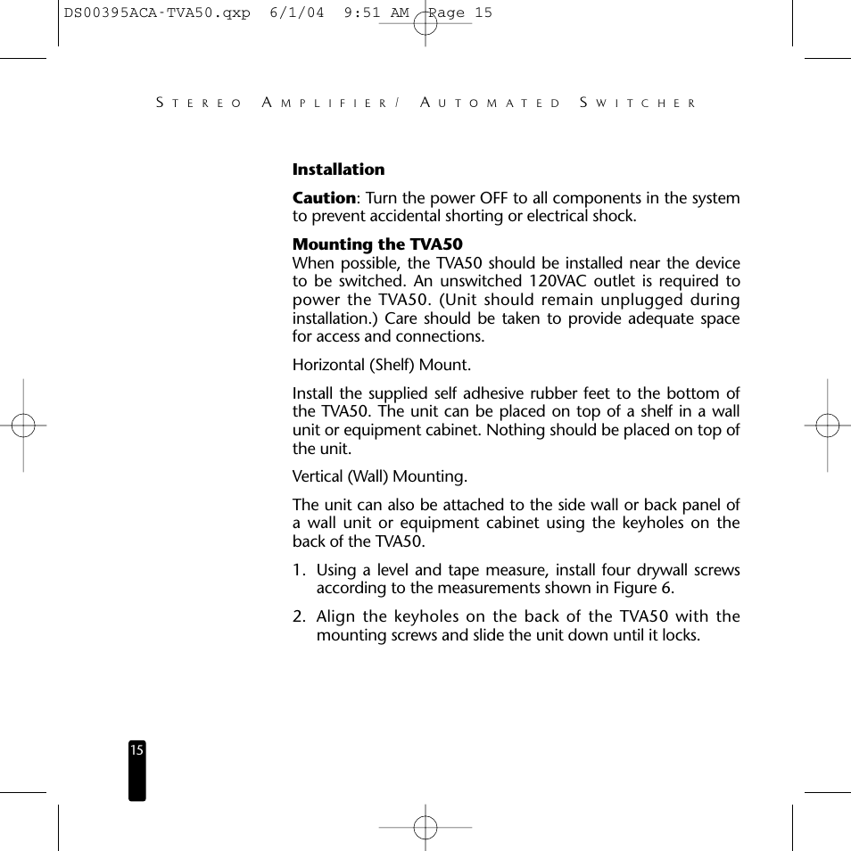 Niles Audio TVA50 User Manual | Page 16 / 28