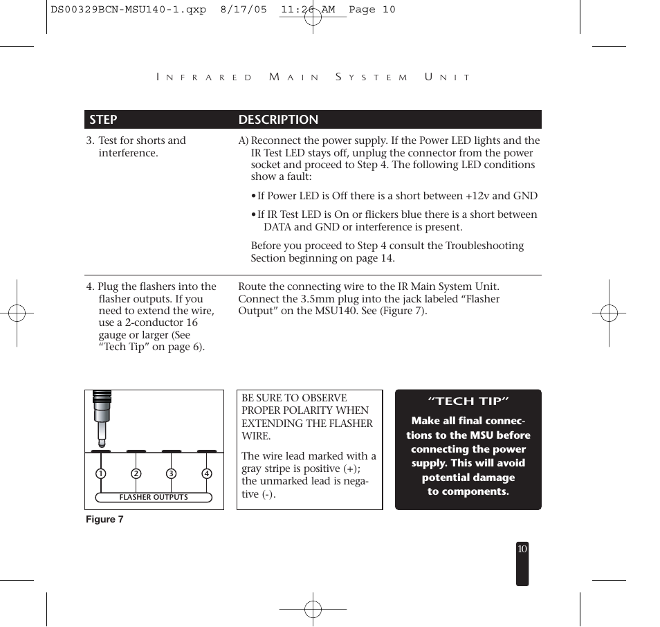 Step description | Niles Audio MSU140 User Manual | Page 11 / 20