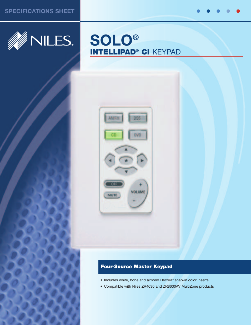 Niles Audio Universal Remote User Manual | 2 pages