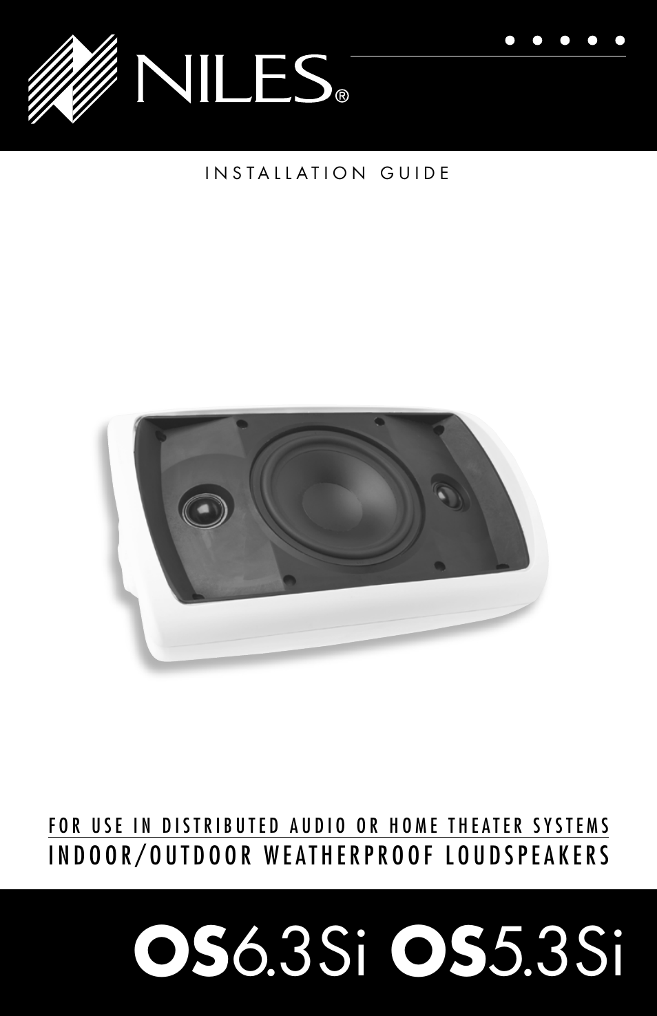 Niles Audio OS5.3SI User Manual | 24 pages