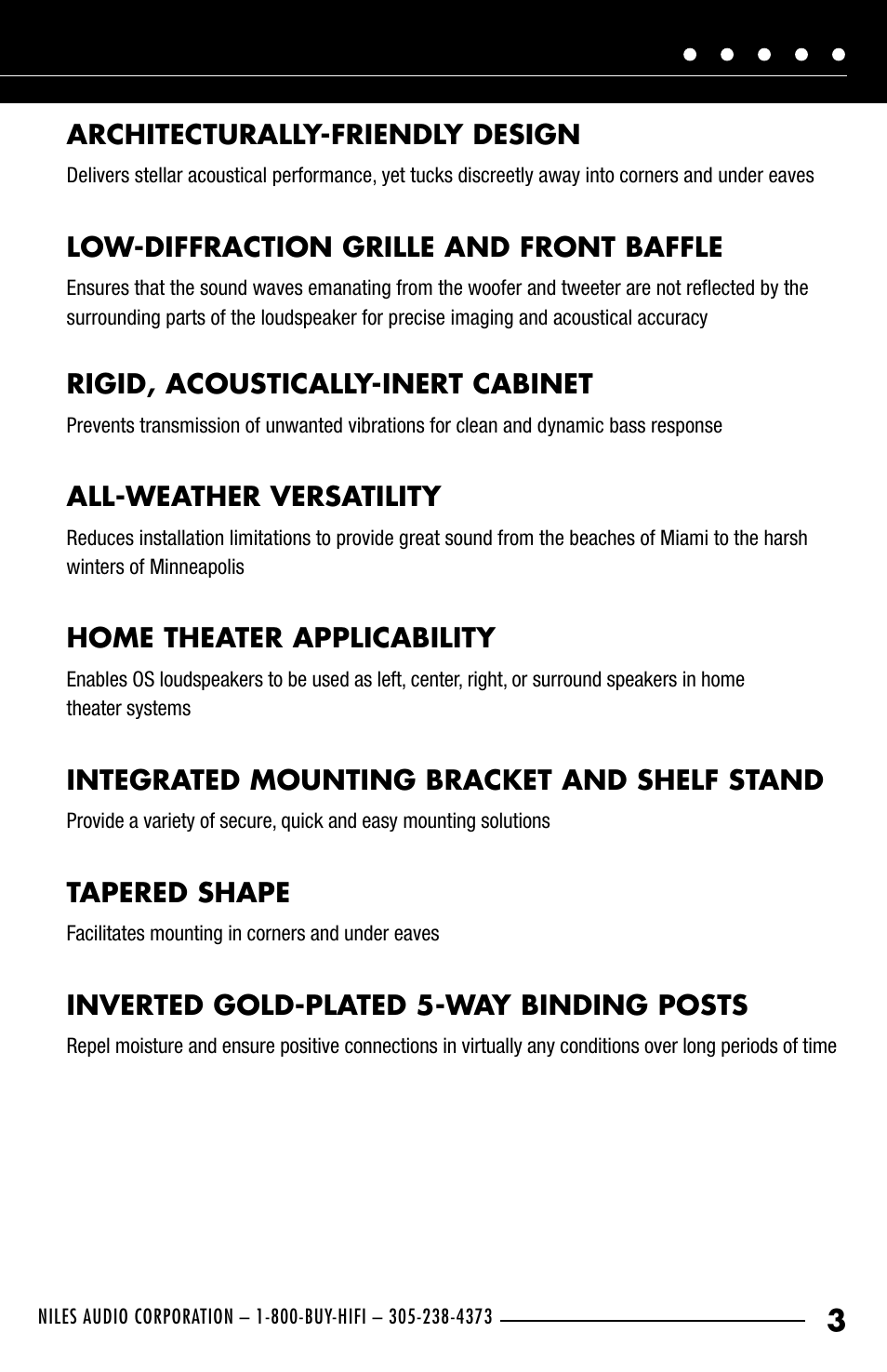 Niles Audio OS5.3SI User Manual | Page 5 / 24