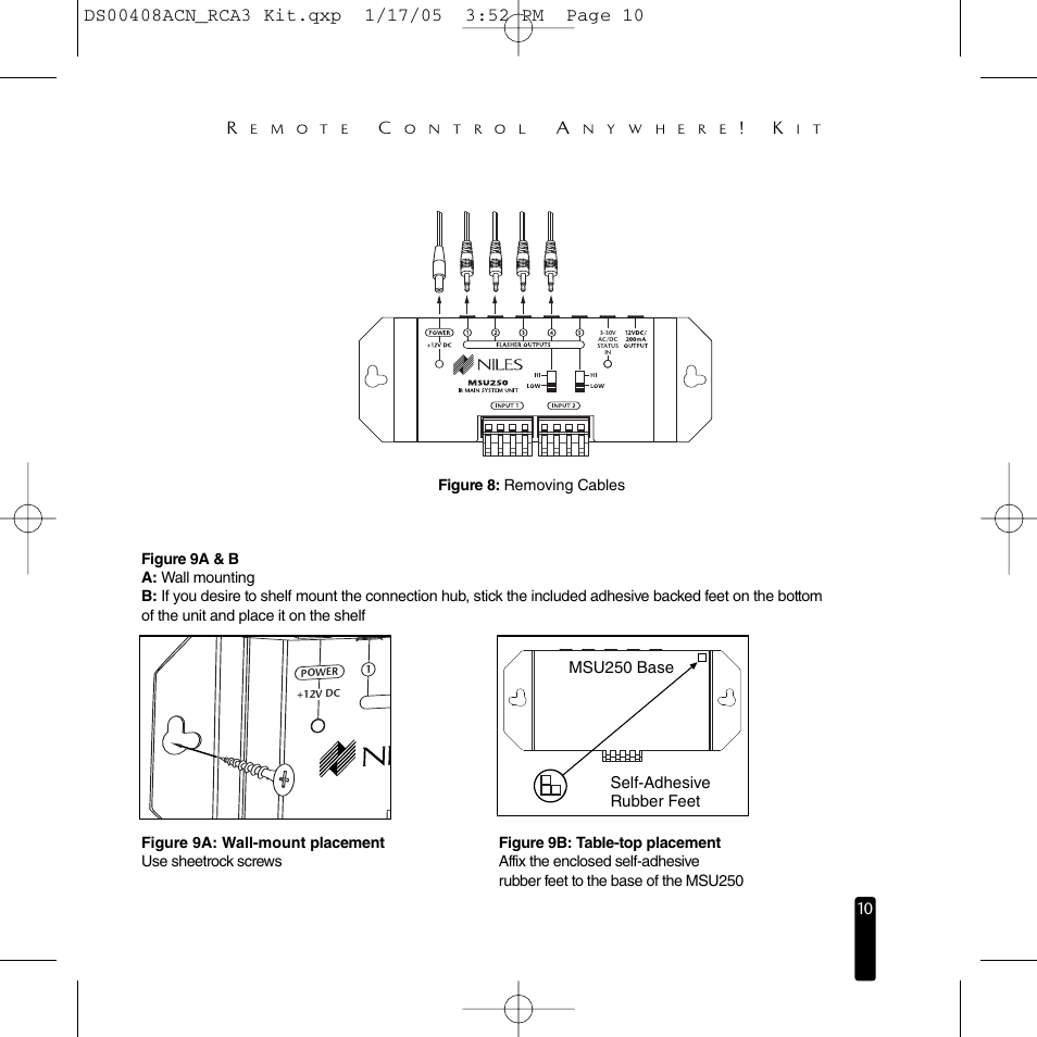 Niles Audio RCA3 User Manual | Page 10 / 24