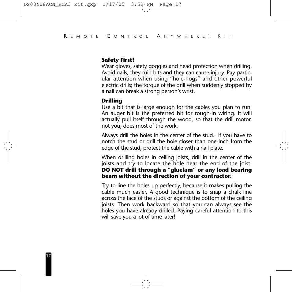 Niles Audio RCA3 User Manual | Page 17 / 24