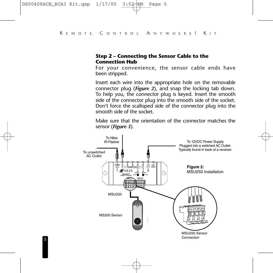 Niles Audio RCA3 User Manual | Page 5 / 24