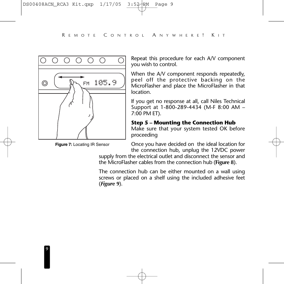 Niles Audio RCA3 User Manual | Page 9 / 24