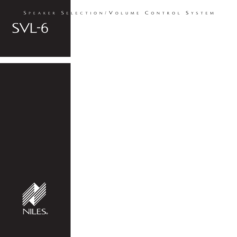 Svl-6, Introduction | Niles Audio SVL-6 User Manual | Page 2 / 16