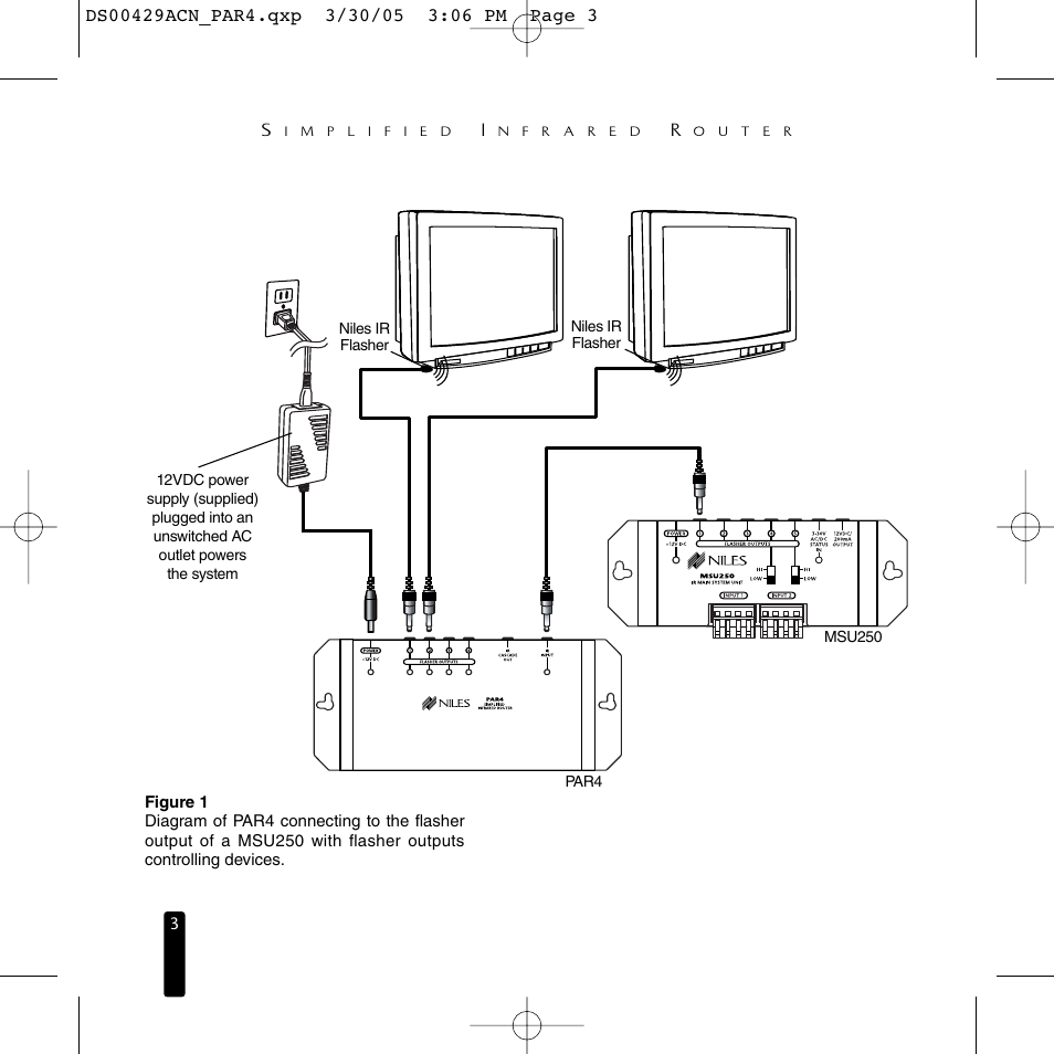 Niles Audio Simplified Infrared Router PAR4 User Manual | Page 4 / 12