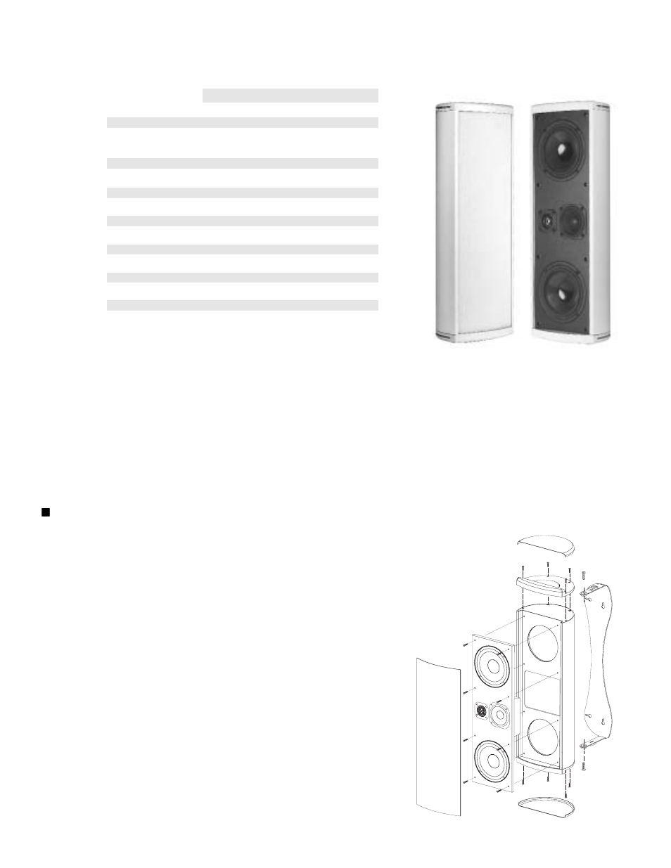 Specifications | NHT L5 User Manual | Page 2 / 7