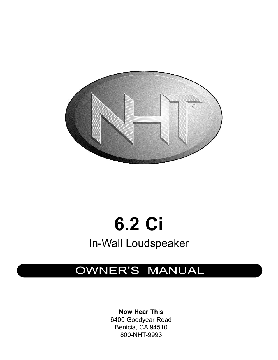 NHT 6.2 Ci User Manual | 7 pages