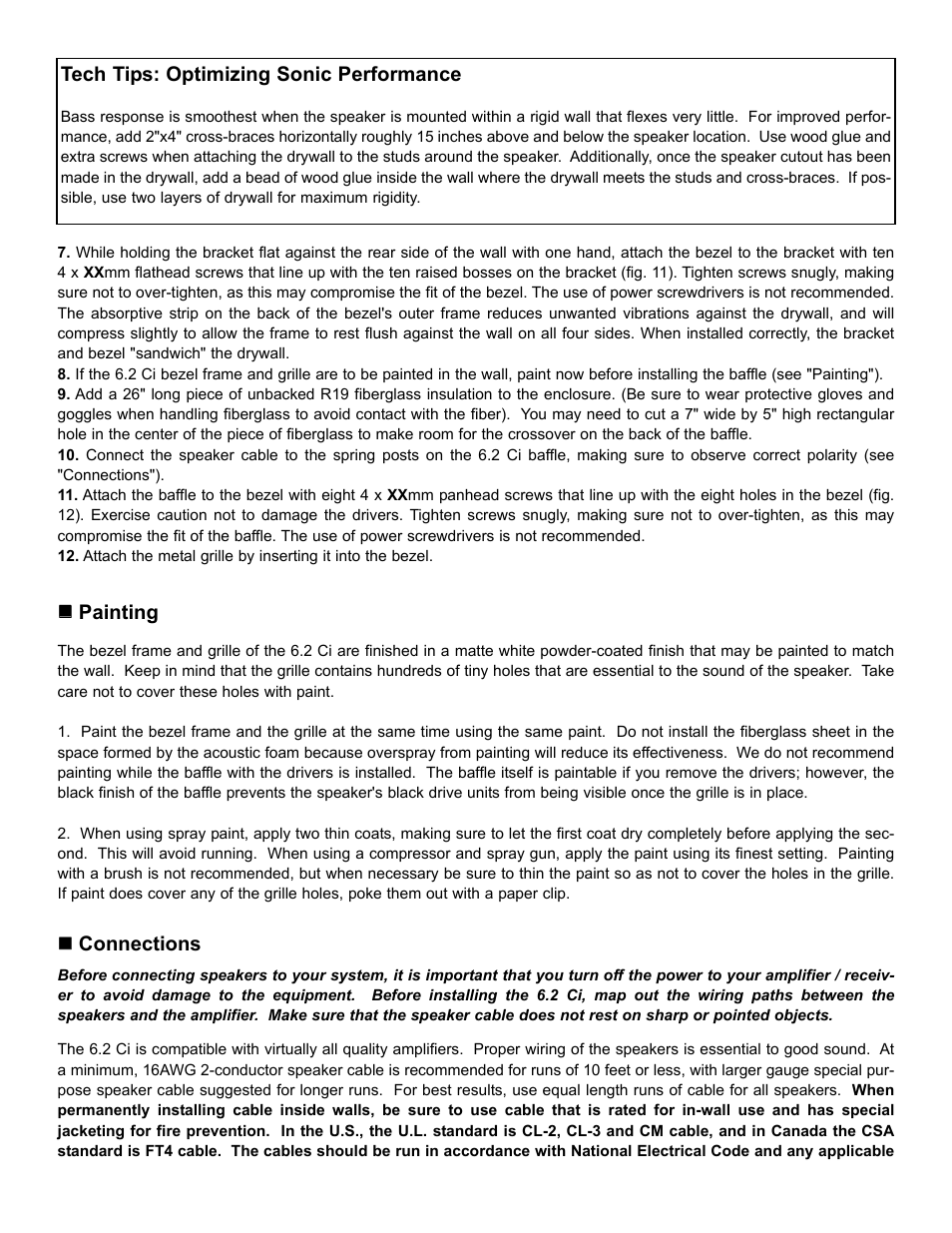 NHT 6.2 Ci User Manual | Page 6 / 7