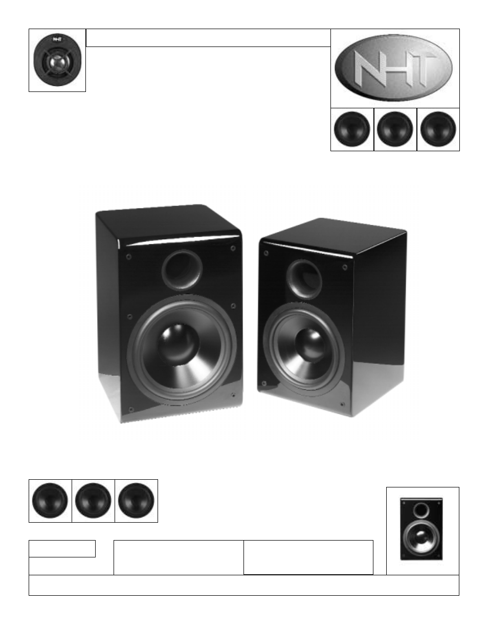 NHT SW12 User Manual | 10 pages