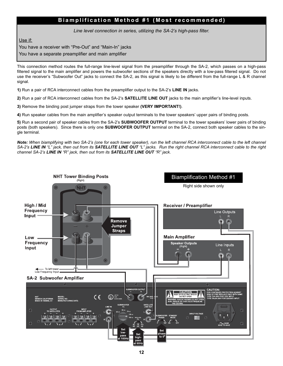 NHT SA-2 User Manual | Page 14 / 19