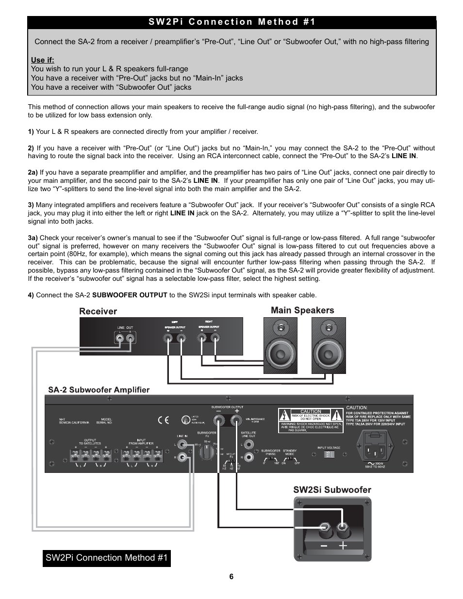 NHT SA-2 User Manual | Page 8 / 19