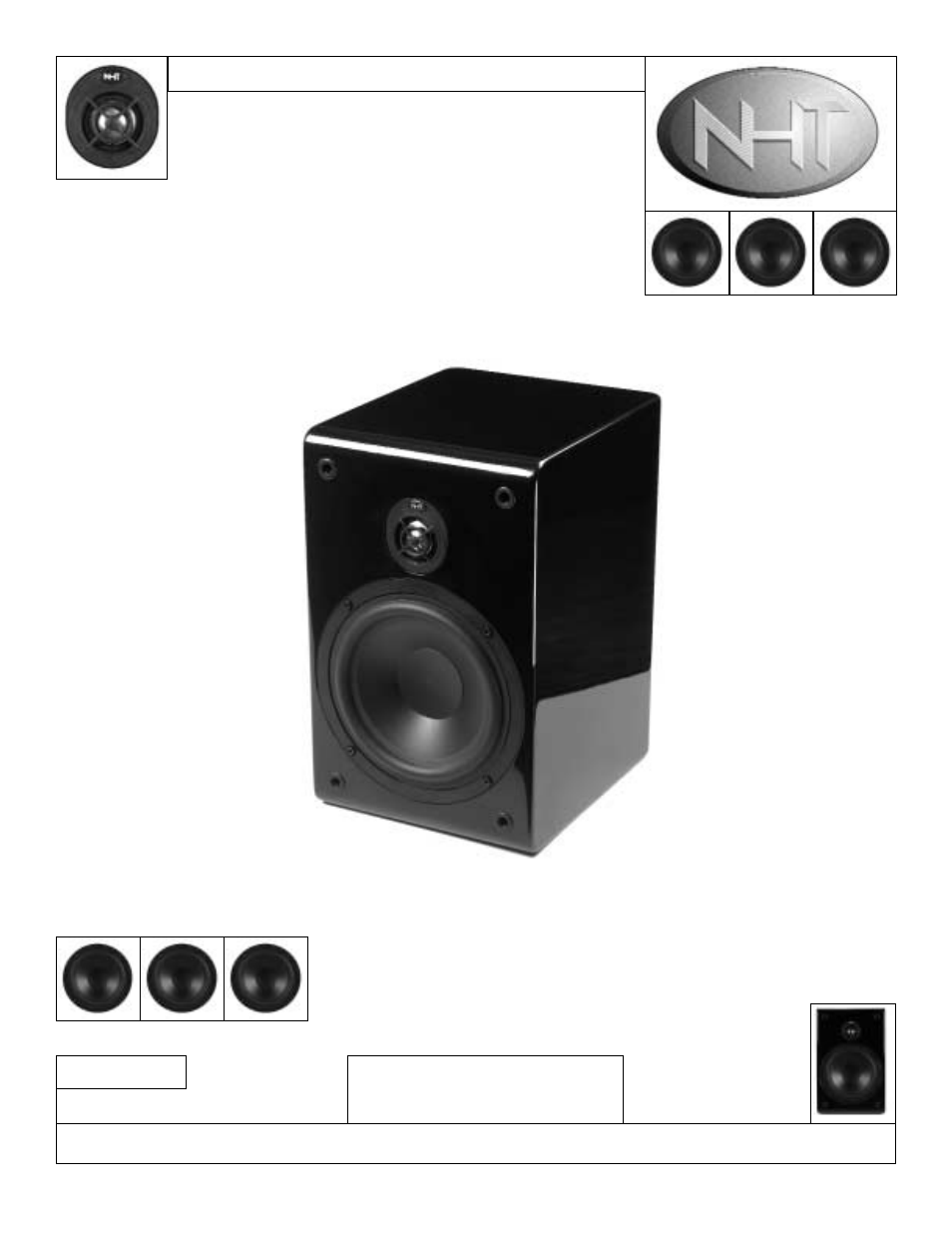 NHT SB2 User Manual | 4 pages