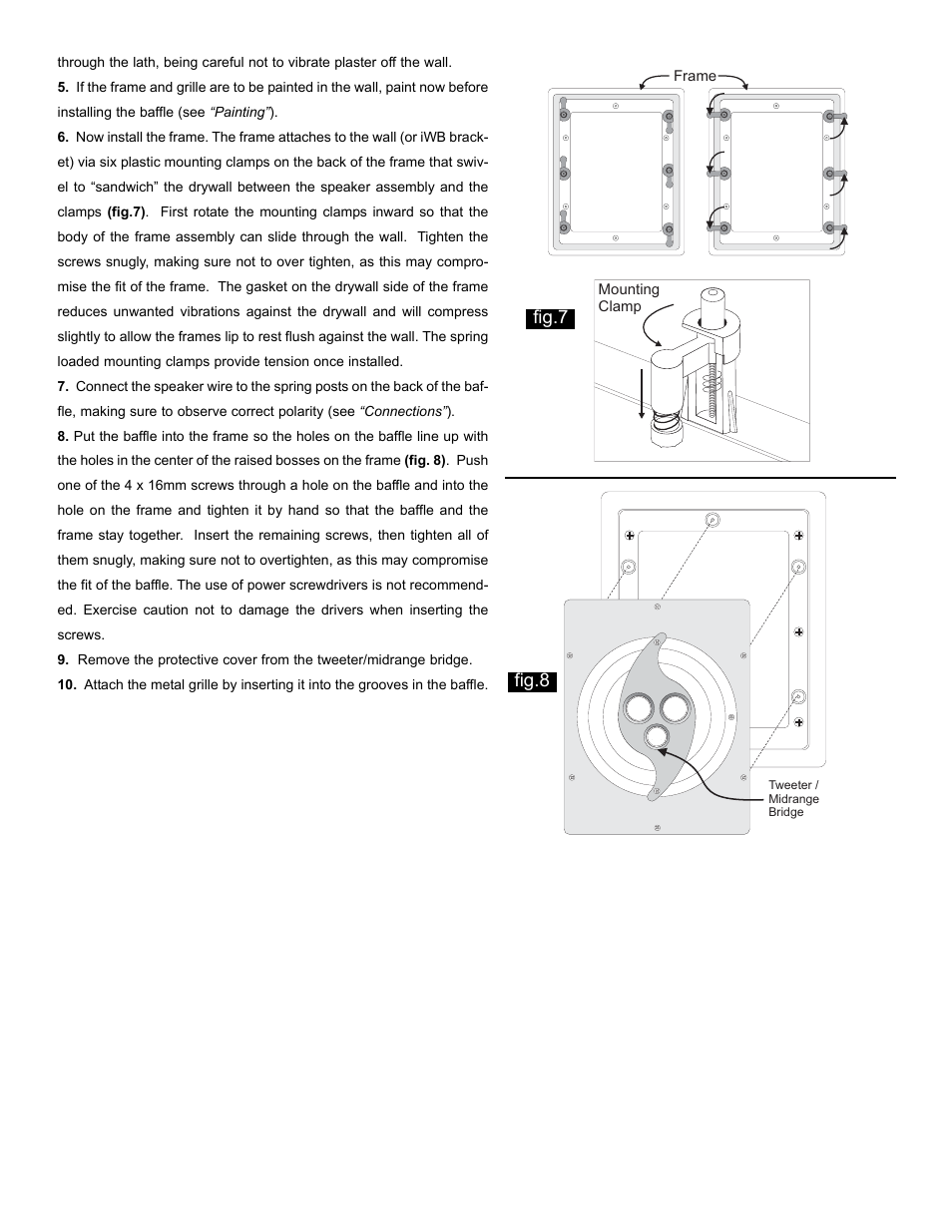 Fig.7, Fig.8 | NHT iW2 User Manual | Page 7 / 9