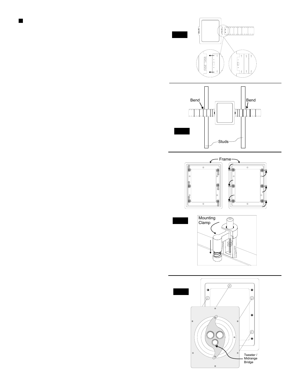 Installation: new construction (unfinished walls), Fig.3 fig.4, Fig.2 | Fig.5 | NHT iW1 User Manual | Page 5 / 9