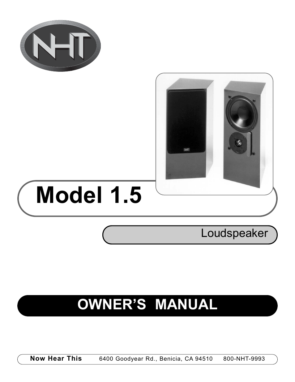 NHT 1.5 User Manual | 4 pages