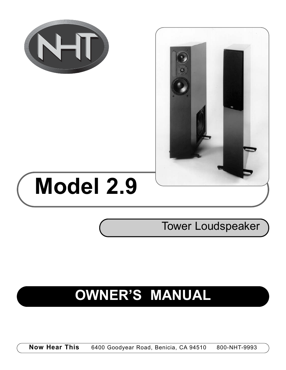 NHT 2.9 User Manual | 5 pages