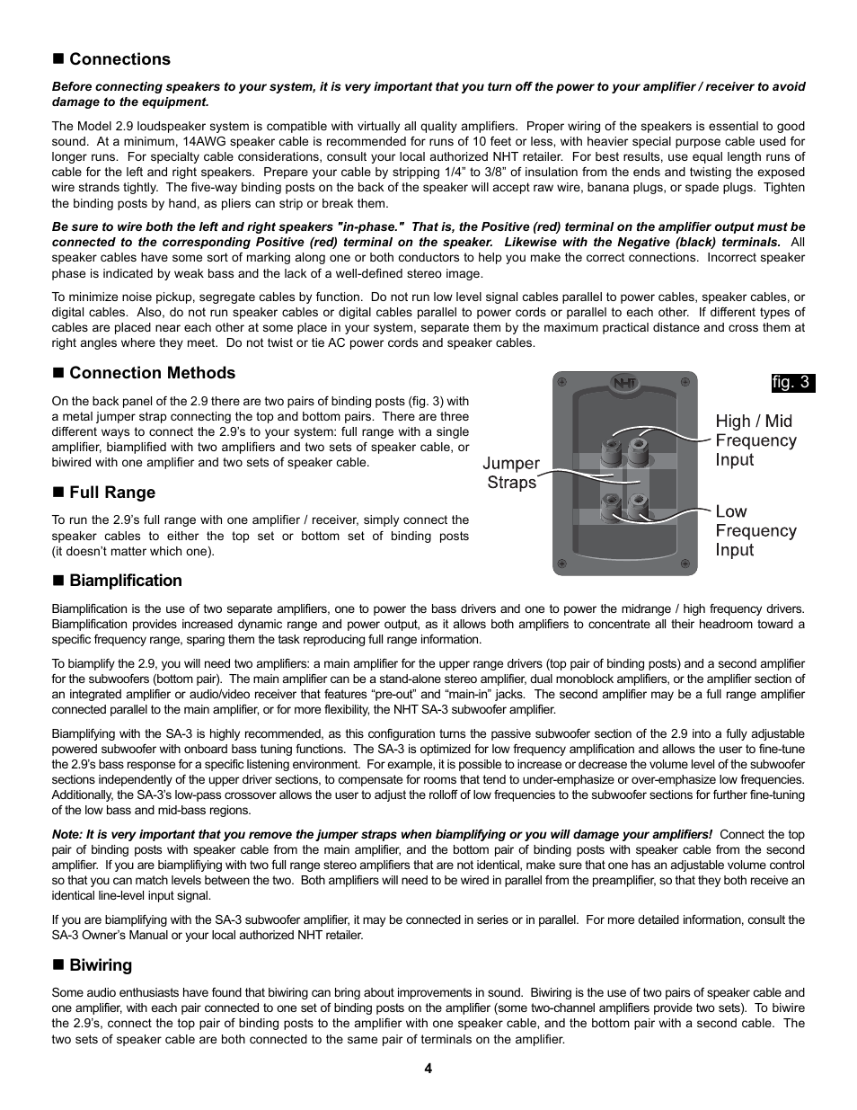 NHT 2.9 User Manual | Page 4 / 5