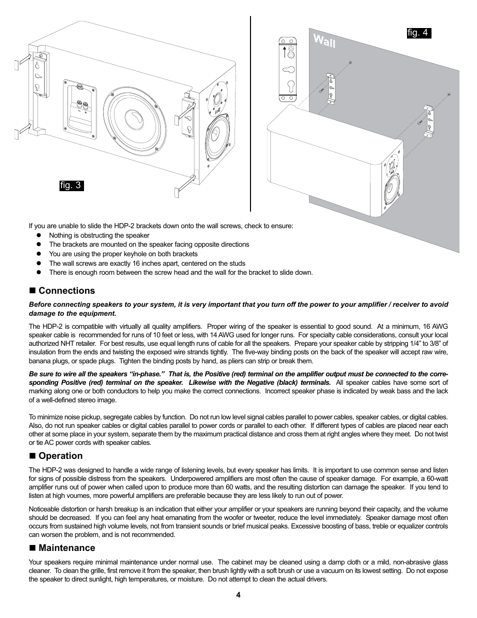 NHT HDP-2 User Manual | Page 4 / 5