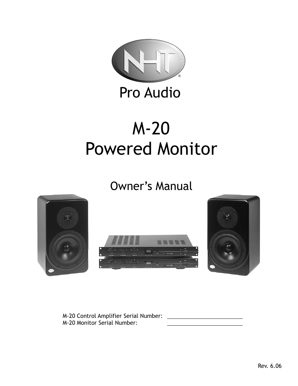 NHT Pro Audio M-20 User Manual | 8 pages
