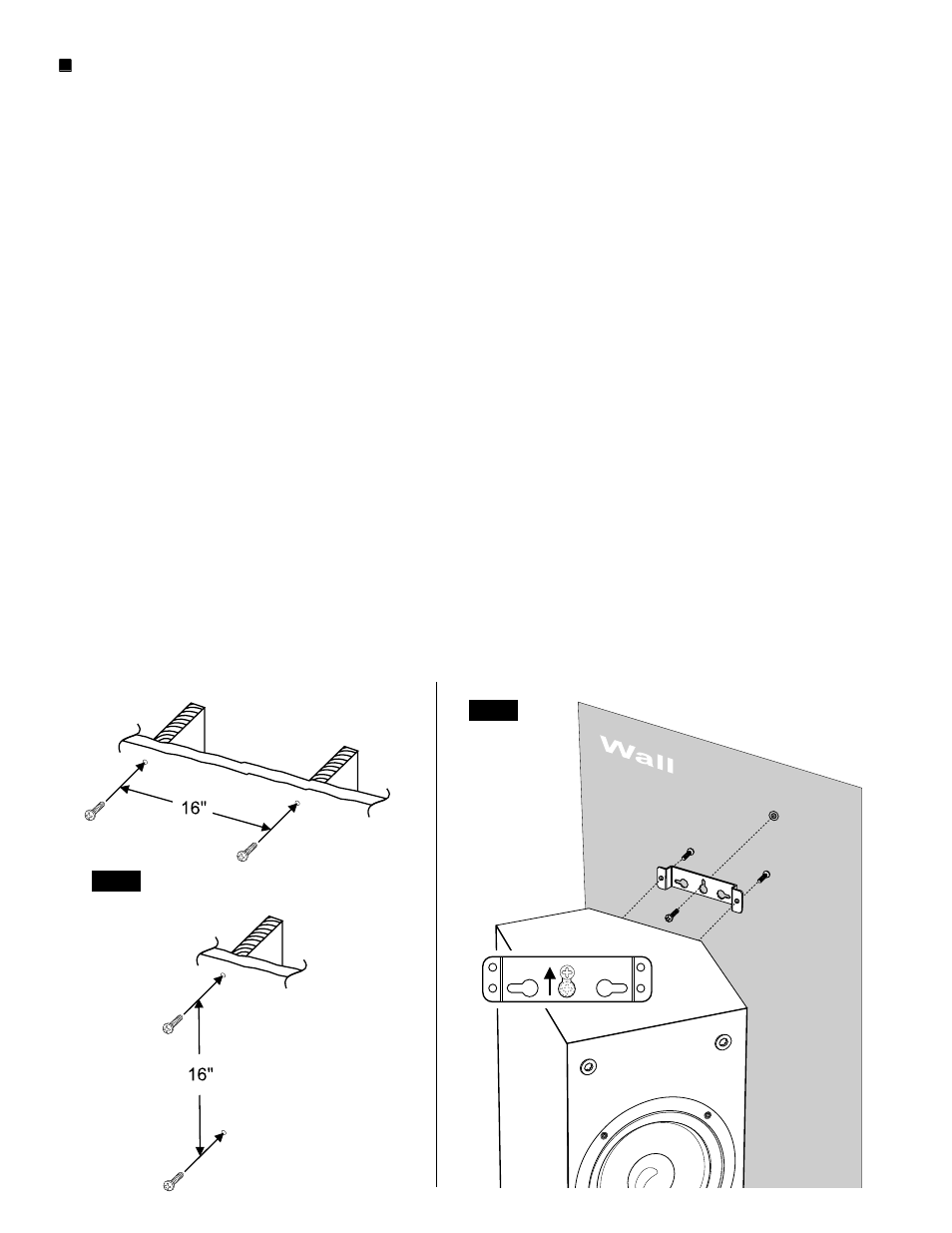 Wall mount bracket | NHT VS-1.4 User Manual | Page 4 / 7