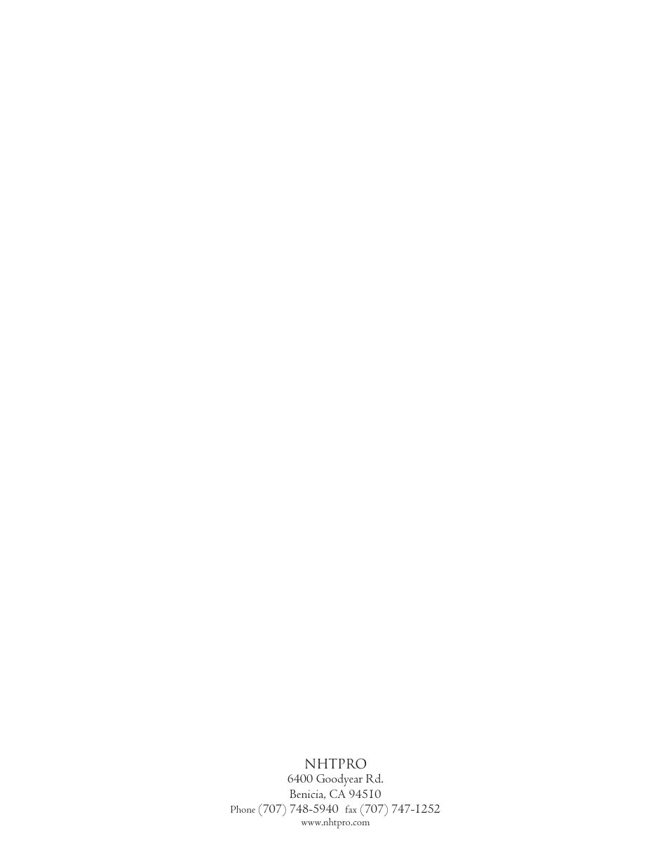 NHT S-00 Powered User Manual | Page 8 / 8