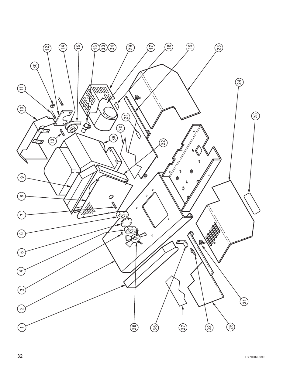 National Mower HYDRO HYD70OM-8/99 User Manual | Page 32 / 51